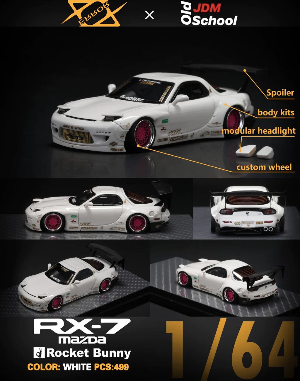 [Pre-Order] Error404 Model  JDM Mazda RX-7