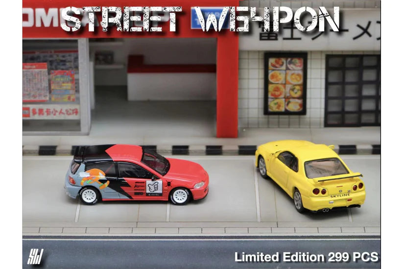 Street Weapon Honda Civic EG6  - Nissan Skyline GT-R (R34)