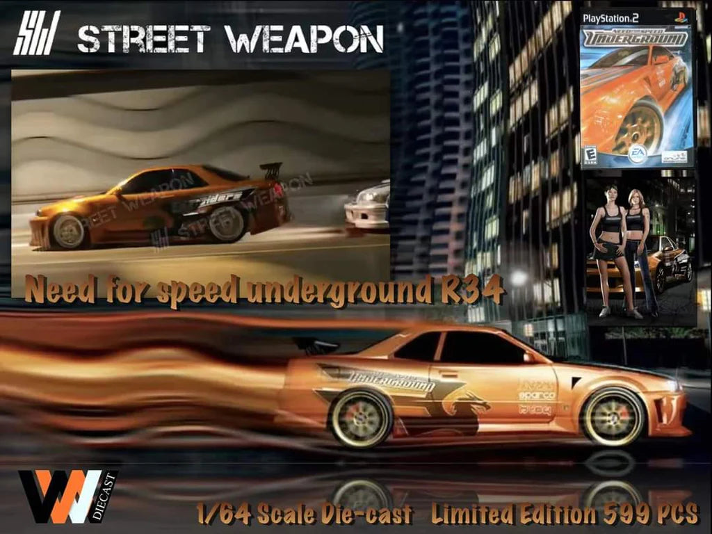 [Pre-Order] Street Weapon Nissan (R34)