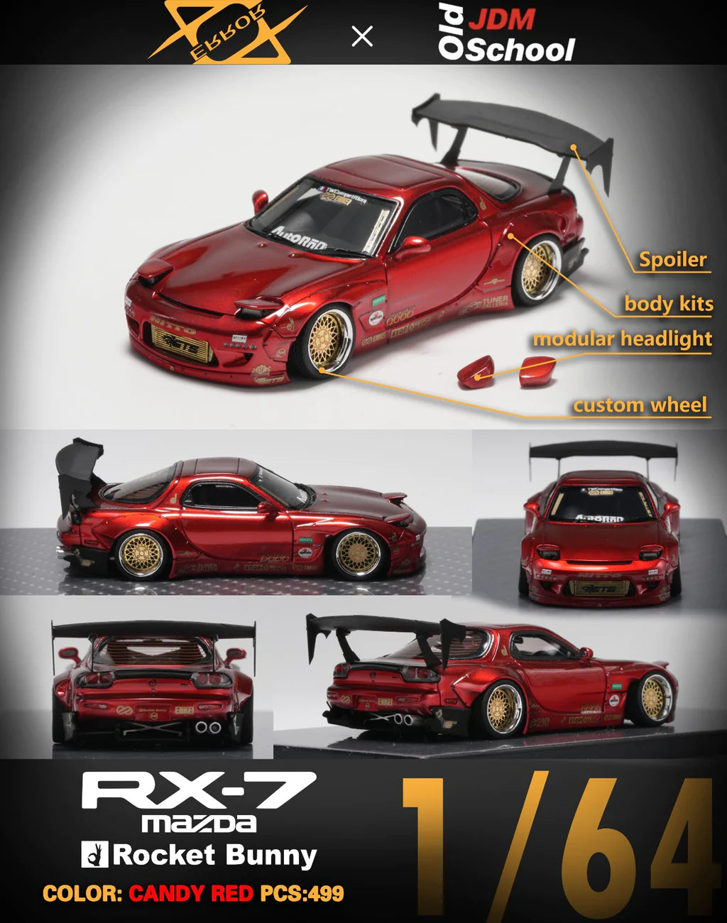 [Pre-Order] Error404 Model Mazda RX-7 Rocket Bunny